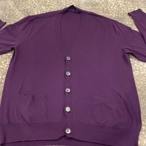 RALPH LAUREN PURPLE LABEL MENS CARDIGAN SIZE L